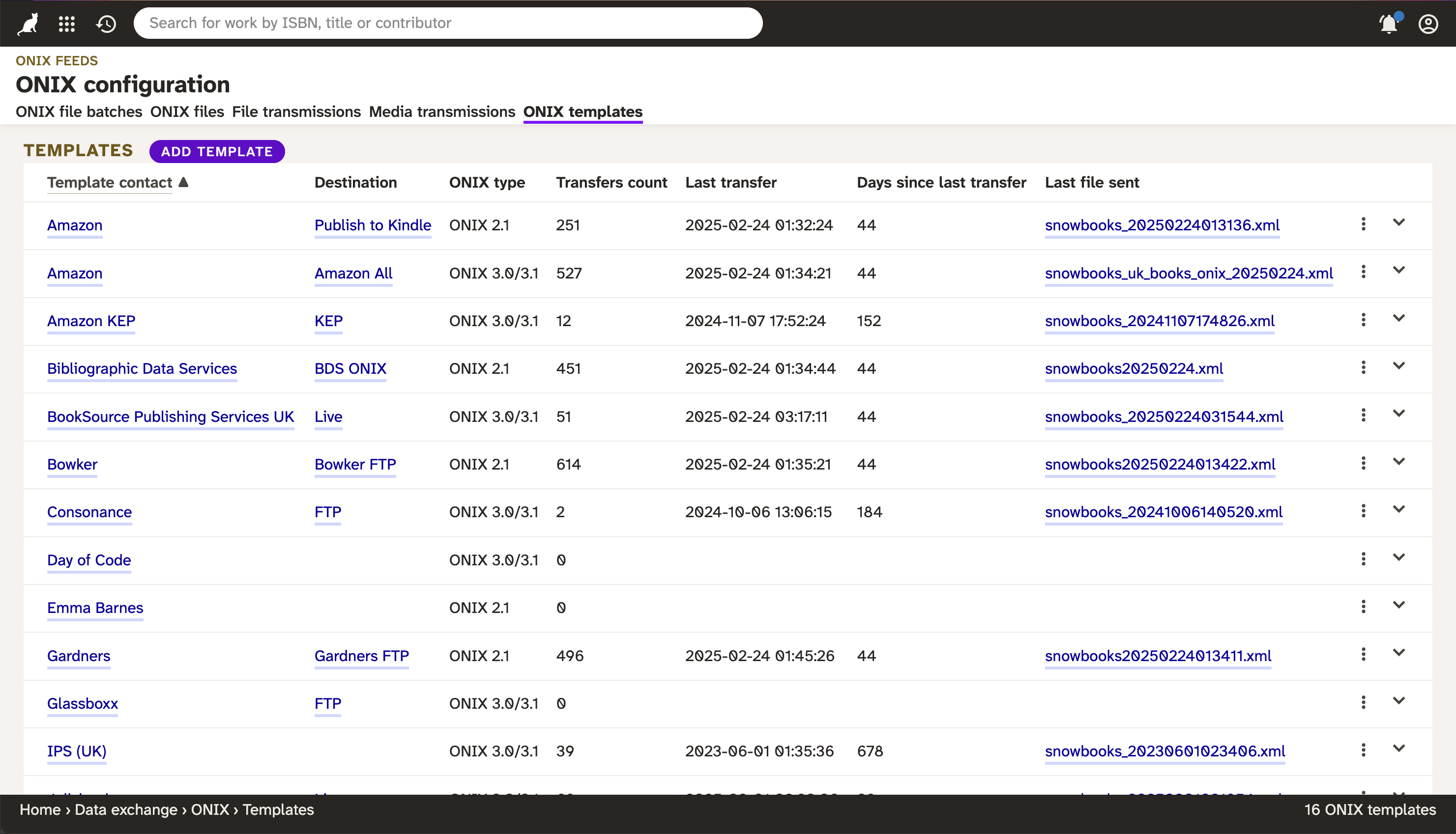 Screenshot showing Consonance's ONIX capability.